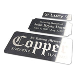 Polished Silver Aluminum - Create Your Maker Plate, Custom Laser Engraved Plate or Sign - Maker Plates