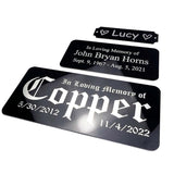 Gloss Black Aluminum - Create Your Maker Plate, Custom Laser Engraved Plate or Sign - Maker Plates
